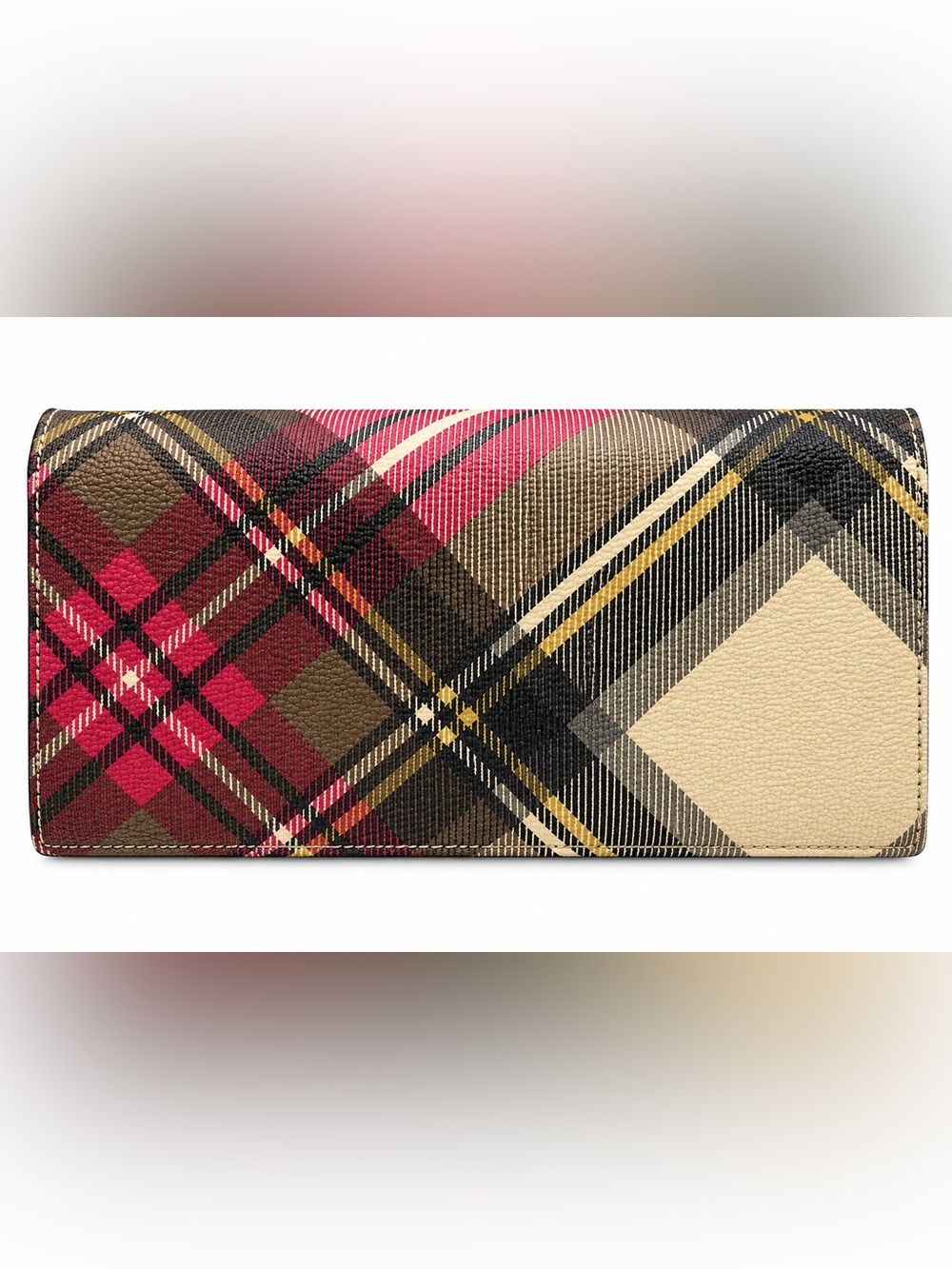Vivienne Westwood Plaid Leather Wallet - Picture 2 of 6